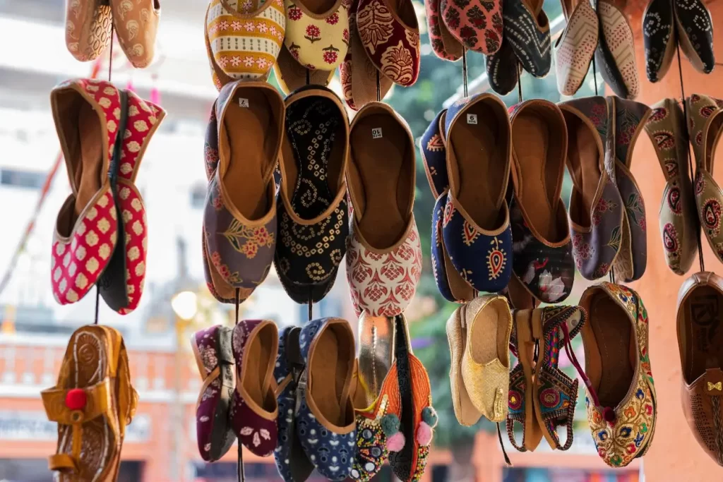 Sireh Deori Bazaar Shoe market in Jaipur