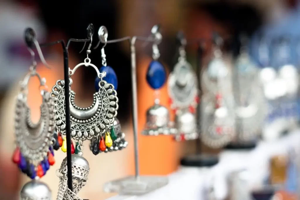 Traditional handmade jewellery in Jaipur Johari Bazaar