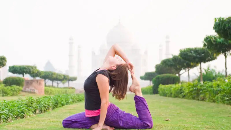 yoga at taj nature walk